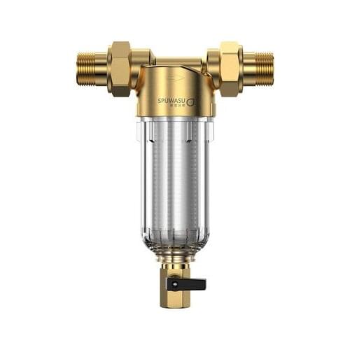 Water Pre Filter Carry Two Wipers Euro-standard Brass 30Years lifitime Purifier whole house 1/2"&3/4