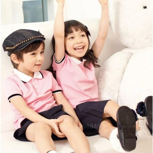 Children Adult Summer Kindergarten Class Uniform Primary School Uniforms Cotton Sports Clothes Graduation Photo Clothing Family