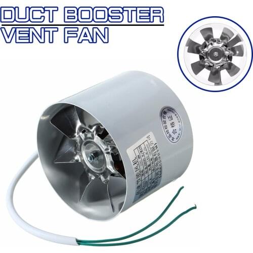 2800R/Min 4 Inch Duct Booster Vent Fan Metal 220V 20W household Inline Ducting Fan Exhaust Ventilation Duct Fan Accessories