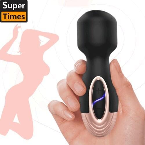 Strong Shock G-Spot Vibrator 7 Mode Rotate Vibrating Av Massage Stick Backyard Vagina Clitoris Masturbation Sex Toys for Female