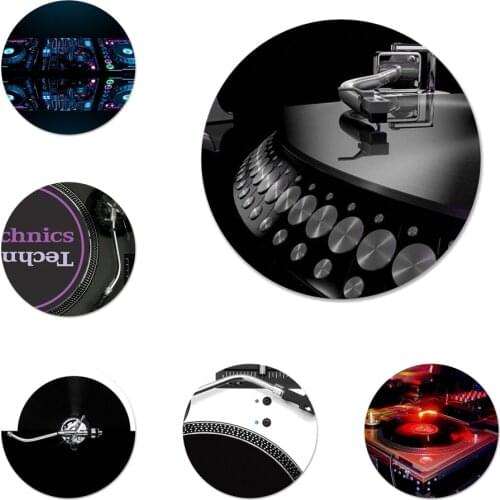 Vintage Technics Mixer Turntables dj Icons Pins Badge Decoration Brooches Metal Badges For Backpack Decoration