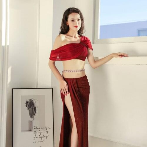 2020 Fairy Belly Dance Clothes For Adult Belly Practice Wear Exotic Dancer Outfit Indian Clothing Belly Dancer Costume JL1823