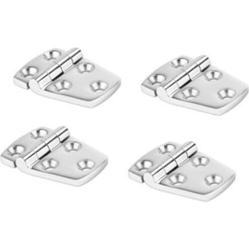 4Pcs Heavy Duty SS316 Marine Grade Cast Boat Caravan RV Deck Cabinet Drawer Flush Door Strap Butt Hinge Hardware