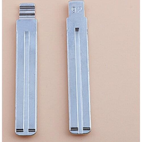 DAKATU NO.92 Car Remote Key Blade For Hyundai For KIA Flip Key Blade Replacement double slot Uncut Blade