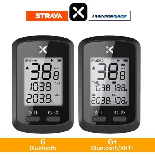 Wireless GPS Bike Computer G+ Speedometer IPX7 Waterproof Bicycle Bluetooth ANT+ Cycling Speed Cadence Sensor