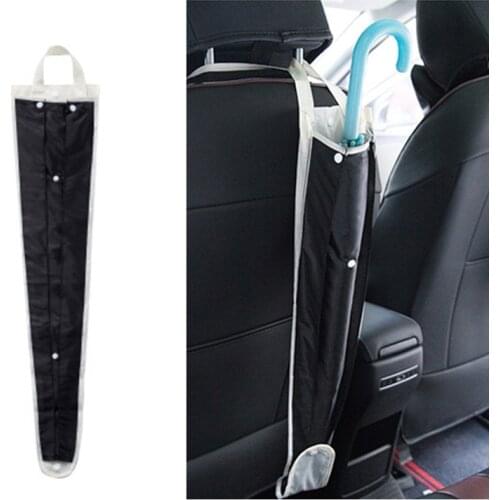 Waterproof Car Wet Rain Umbrella Storage Bag Auto Seat Back Hanging Folding Umbrella Pouch for Automobile Interior Organizer