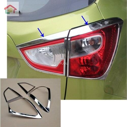 For Suzuki S-cross scross SX4 2014 2015 2016 2017 car styling detector ABS chrome trim back tail rear light lamp frame parts