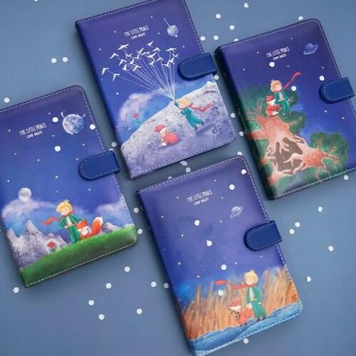My Little Prince Blue Buckle Diary Journal Travel Diy Notebook School Kids Gift Item Colored Inside Pages