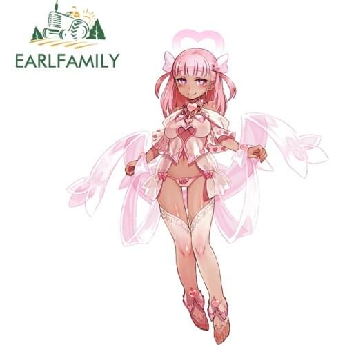 EARLFAMILY 13cm X 11cm for Monster Girl Decal Vinyl Car Stickers Car Assessoires Waterproof Skateboard Motorcycle Funny Decor