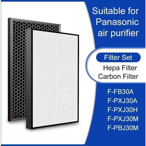 For Panasonic air Purifier F-ZXJP30Z And F-XJD30Z And F-PXJ30A Activated carbon filter FZXJP30Z FXJD30Z FPXJ30A Hepa filter