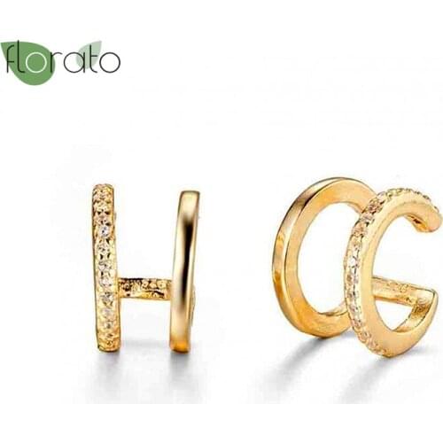 925 Sterling Silver Ear Cuff for Women Unisex Punk Geometric Cuff Clip Earrings Without Piercing Clip Earrings Fashion Jewelry