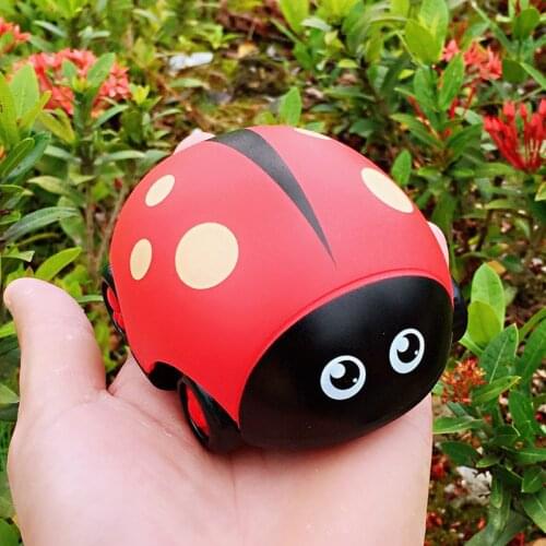 Hot Selling Cartoon Insect Pull-back Car Toy Inertia Fall Resistant Min Toy Car for Kids LBV