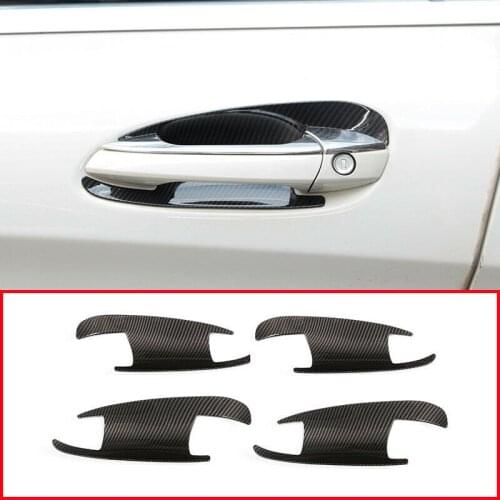 Carbon Fiber Door Handle Bowl Trim For Mercedes Benz GLK GL ML C Class W204 X204