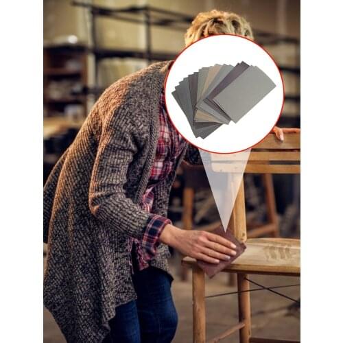 Sandpaper Set 400 600 3000 800 1000 1200 1500 2000 2500 Grit Sanding Paper Wet/Dry Abrasive Metal Glass Car Polishing Tool 15pcs