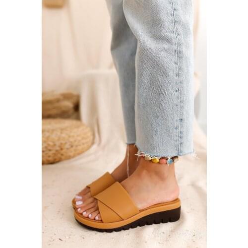 Limoya Yuliana Nud Wedges Orthopedic Slippers 'Turkish' Quality 2021 Fashion Design Season Comfort Fast Shipping