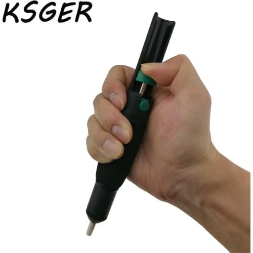 S-366D Antistatic Desoldering pump soft non-slip handle bicyclic double open suction tin tin suction gun suction power