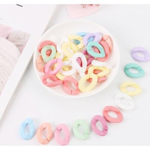 10Pcs 22*31MM Candy Color Resin Detachable Acrylic Chain DIY Making Jewelry Necklace Bracelet Earrings Jewelry Accessories