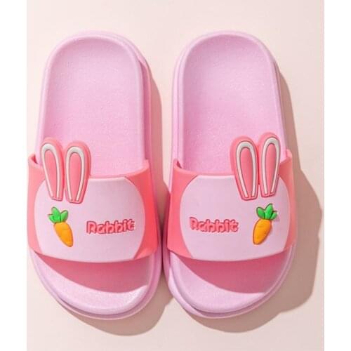 1-12 Years Children Slippers 2021 New Cute Cartoon Pattern Slippers Boys Girls Home Bath Beach Shoes Soft Flip Flops Kid Slipper