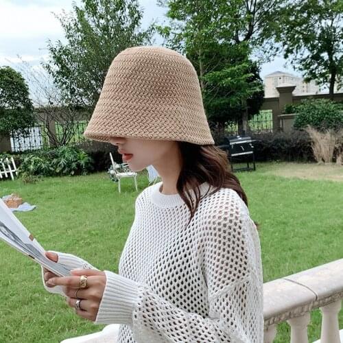 New Hip Hop Hat Panama Cool Summer Womens Bucket Hats for Teens Felt Wool Caps for Girl Sautumn and Winter Fashion Cap