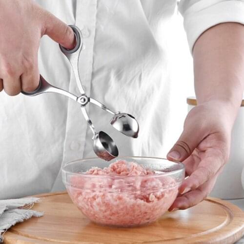 304 Stainless Steel Meatball Clamp Pill Maker Handguard Pill Clip Meatball Maker Soup Ball Folder Kitchen DIY Tool Accessories