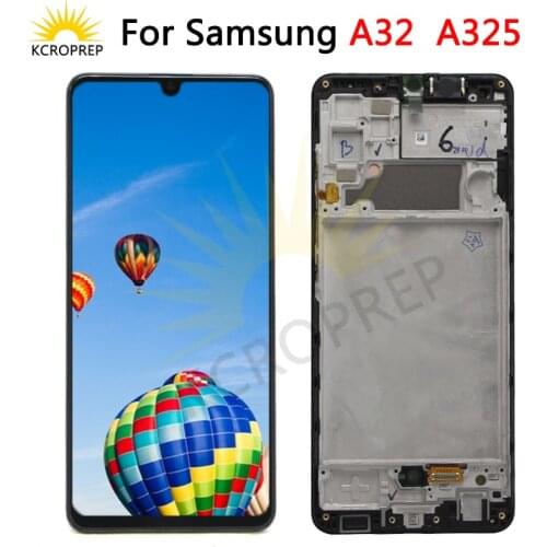 Original LCD For Samsung Galaxy A32 4G A325 LCD Display Frame Touch Digitizer Screen For Samsung A32 SM-A325F LCD Replacement