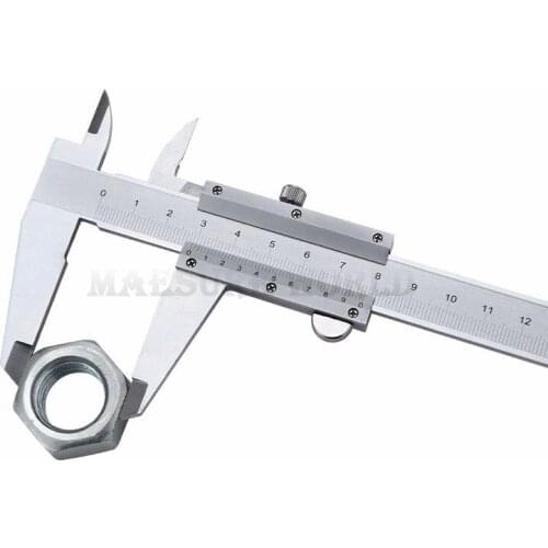 0-150mm 6" 0.02mm/0.05mm High Carbon Steel Vernier Caliper Thick body Laser Scale Forging Measuring Tool Building Hand Tools