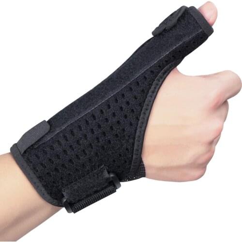 1pc Wrist Support Thumb Cover Left / Right Hand Breathable Adjustable Compression Forearm Wrap Strap Protector