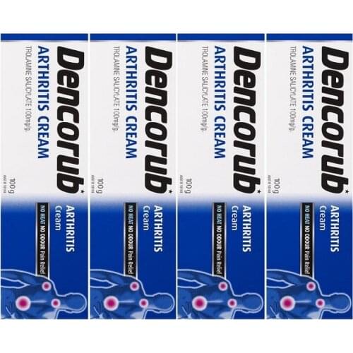 4PCS Australia Dencorub Arthritis Cream No Heat Odour Arthritis Rheumatism Lumbago Fibrositis Sore Back Muscle Pain Relief Gel