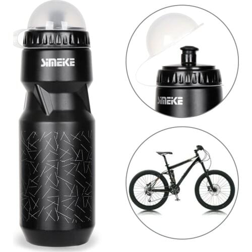 750ML Mountain Bike Water Bottle Bicycle Black Water Bottle Cup Outdoor Camping Cycling Fishing Sports Water Drink Bottle
