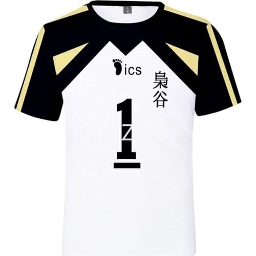 Anime Haikyuu 3D T Shirt Women Men Fukurodani Academy Akaashi Keiji Bokuto Koutarou Short Sleeve Funny Tshirt Cosplay Costume