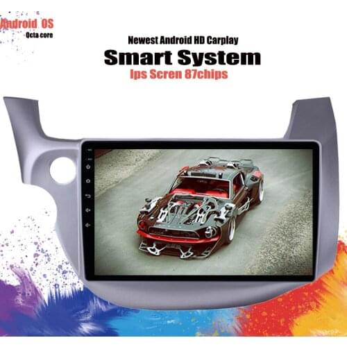 2Din Android 10.0 10.1" GPS Navi Car Radio Stereo Wifi Carplay 4G SIM Multimedia Player Tape Recorder For Honda Fit 2008-2013