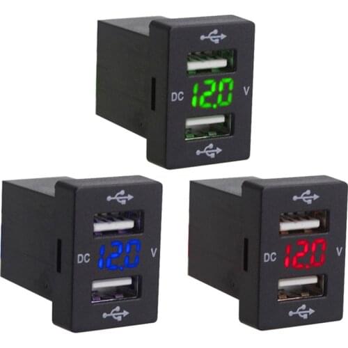 3.1A Car Charger Socket Dual USB Port Charging Power Adapter Outlet Waterproof Dual USB Ports Car Charger Adapters Sockets