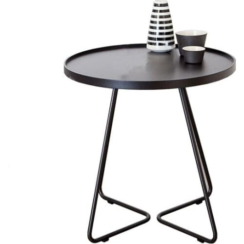 Design feeling bed head edge several iron art corner several simple modern balcony small tea table