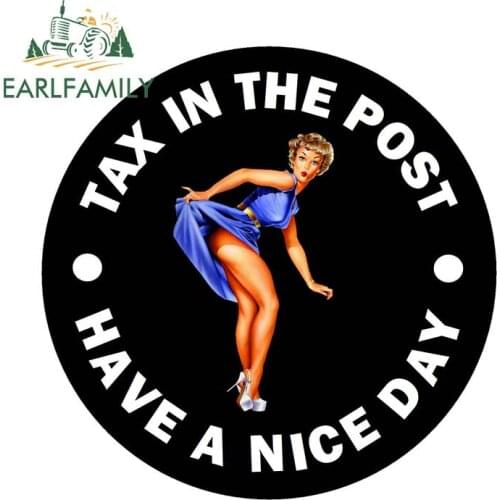 EARLFAMILY 13cm x 13cm Retro Pin Up Fun Car Sticker Wall Car Window Decal Waterproof Car Styling Graphics