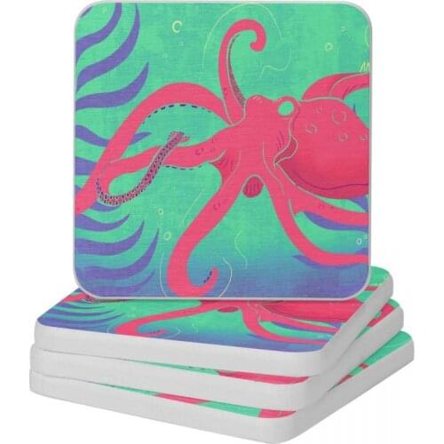 Deep Sea Beauty Diatomaceous Earth Square Round Shape Coaster Quick-drying Cup Bonsai Mat Soap Toothbrush Pad Wholesale 10x10cm