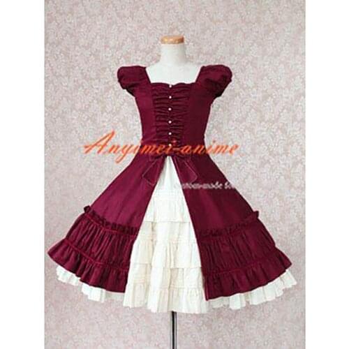 Gothic Lolita Punk Fashion Dress Cosplay Costume Tailor-made[CK771]