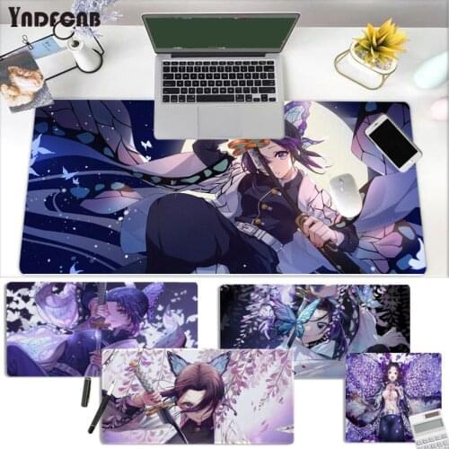 Demon Slayer Kochou Shinobu PC Computer Gaming mousepad Size for Rubber Mousemats Deak Mat for overwatch/cs go/world of warcraft