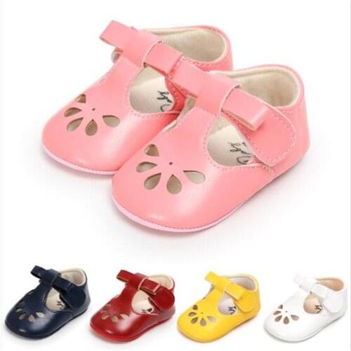Fashion Baby PU Shoes Toddler Girls Shoes lovely Flower Soft Sole Infants Crib Shoe Baby Girls Dress Shoes Princess First Walker