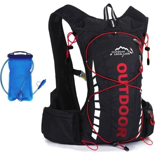 Fashion Cycling Backpack Ultralight 8L Sport Riding MTB Bicycle Backpack Can Option 1.5L Water Bag Travel Backpack