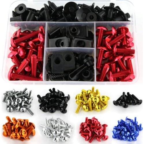 Fit For Yamaha FZ1 FZS1000 Fazer FZ6R FZ6 FZ8-N S Fazer 8 FZ16 M6 CNC Complete Full Fairing Bolts Kit Windscreen Screws Clips
