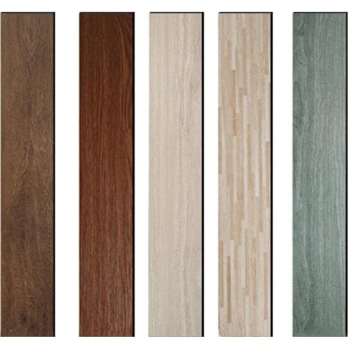 Wood Grain Floor Tiles Plank Sticker DIY PVC Self Adhesive Waterproof Floor Sticker Kitchen Home Decor