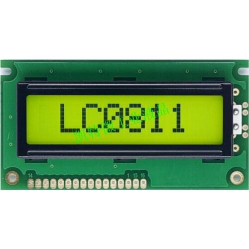 New STN 5PCS/LOT COB 5V 84.0×44 0801 8*1 LCM Character LCD Display Screen 8X1 With LED White Backlight