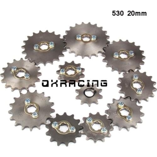 530 20mm 10-20T 11T 12T 13T 14T 15T 19T Front Engine Sprocket For Honda Lifan ZongShen ATV Quad Dirt Pit bike Buggy motorcycle
