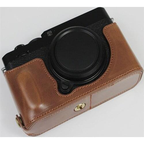 Fine workmanship PU Leather Half Case Protective Shell Base Cover for Fujifilm X-E4 Camera Accessories