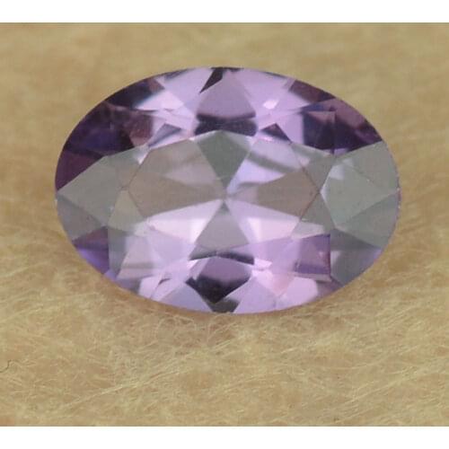 Sale 3x5mm~10x12 46# Purple Corundum Color Change Stones Loose Oval Shape Cut Synthetic Alexandrite Corundum Gems Stone For DIY