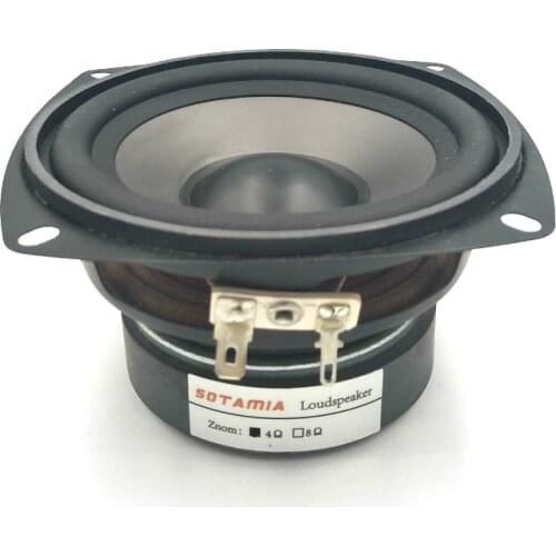 SOTAMIA 1Pcs 4 Inch Midrange Woofer Bass Sound Speaker Driver 4 Ohm 30W PP Waterproof Loudspeaker DIY Home Audio Music Speaker