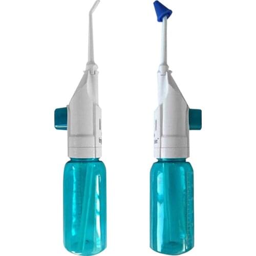 Dental Oral & Nasal Irrigator Dual Water Flosser Tiny Portable Teeth Nose Jet Hygiene Irrigation Cleaner 90ml