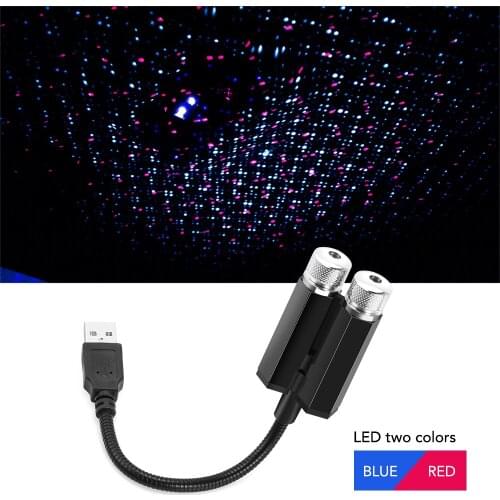 LED Car Roof Star Night Light Projector USB Decorative Lamp for Renault Megane 2 3 Duster Logan Clio 4 3 Laguna 2 Sandero Scenic