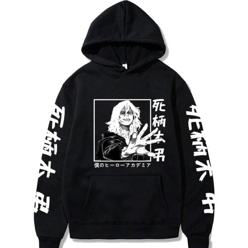 Harajuku Anime My Hero Academia Shigaraki Tomura Hoodies Sweatshirt Hip Hop Long Sleeve Sudaderas Hombre