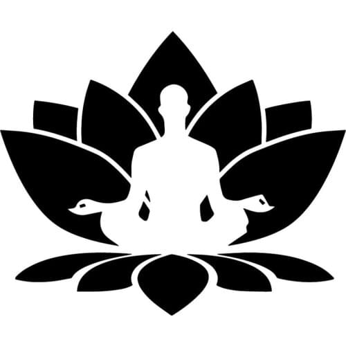 16.3X13.3CM Lotus Flower Class Decoration Car Sticker Trunk Bumper Vinyl Decals